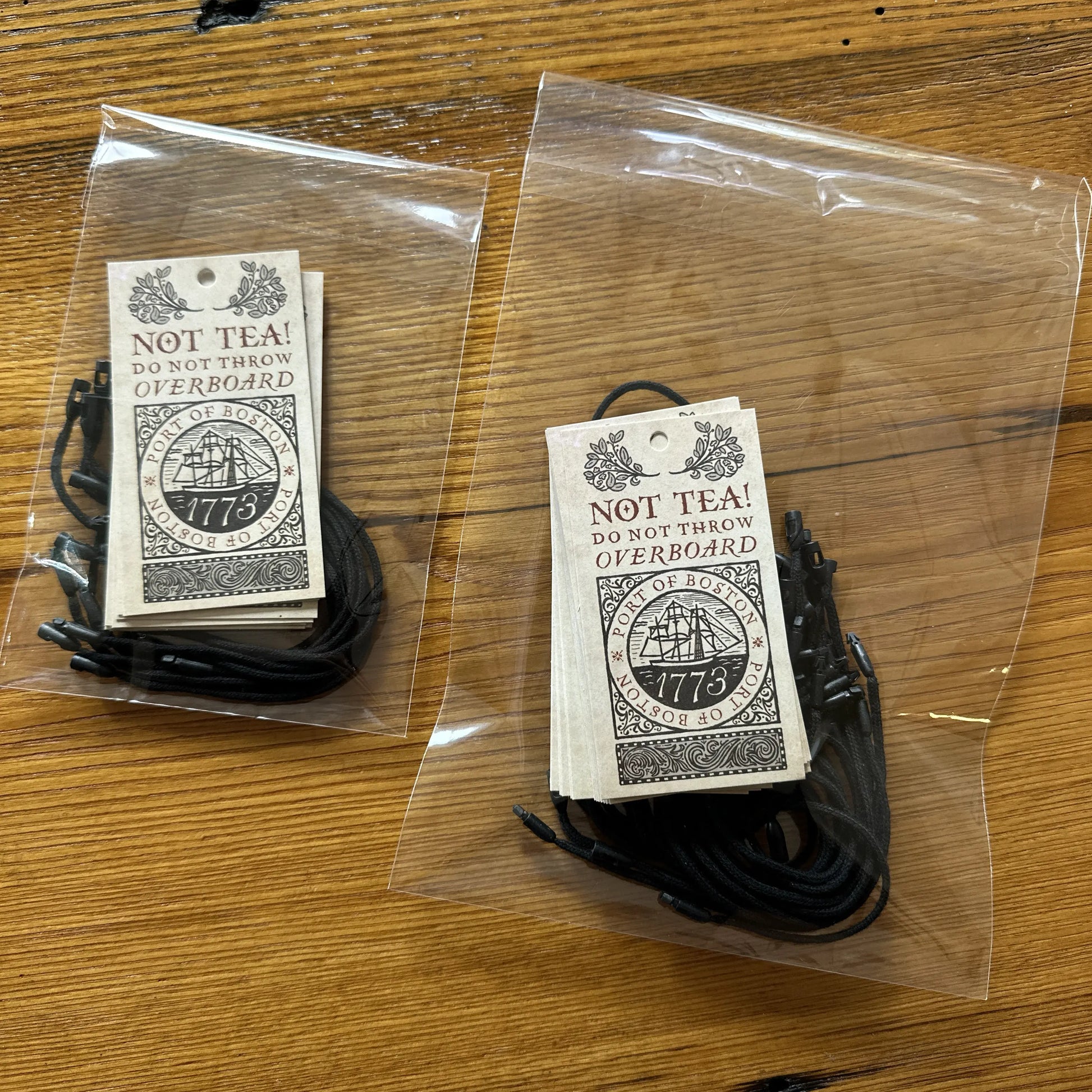 Packs of Boston Tea Party Gift Tag from The History List store