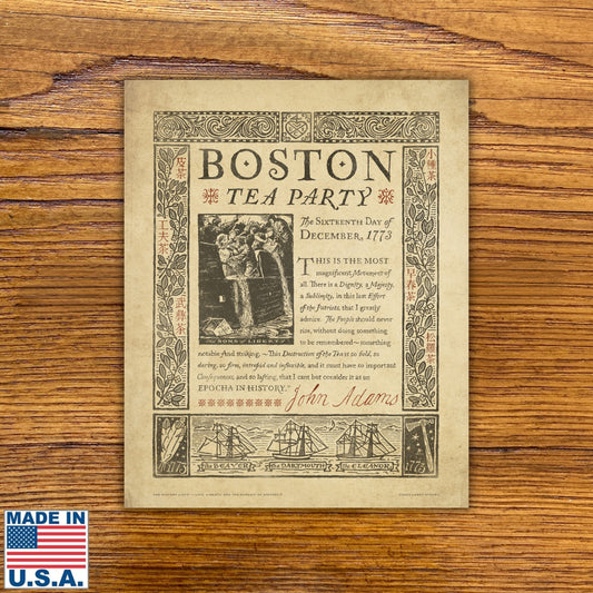 Boston Tea Party 250th Anniversary Postcard - Individually or Pack of 10