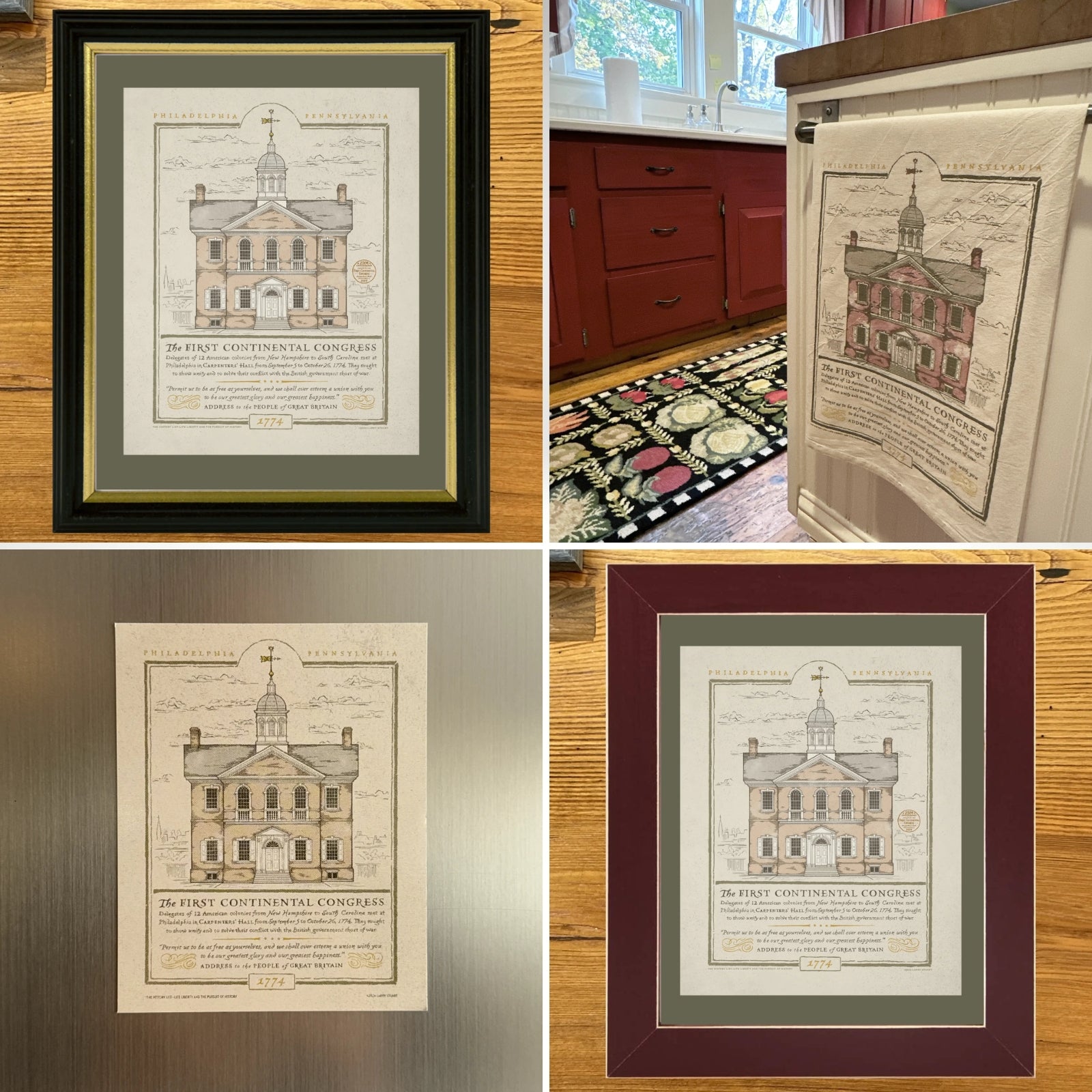 "The First Continental Congress — Carpenters' Hall" 250th Anniversary collection from The History List store