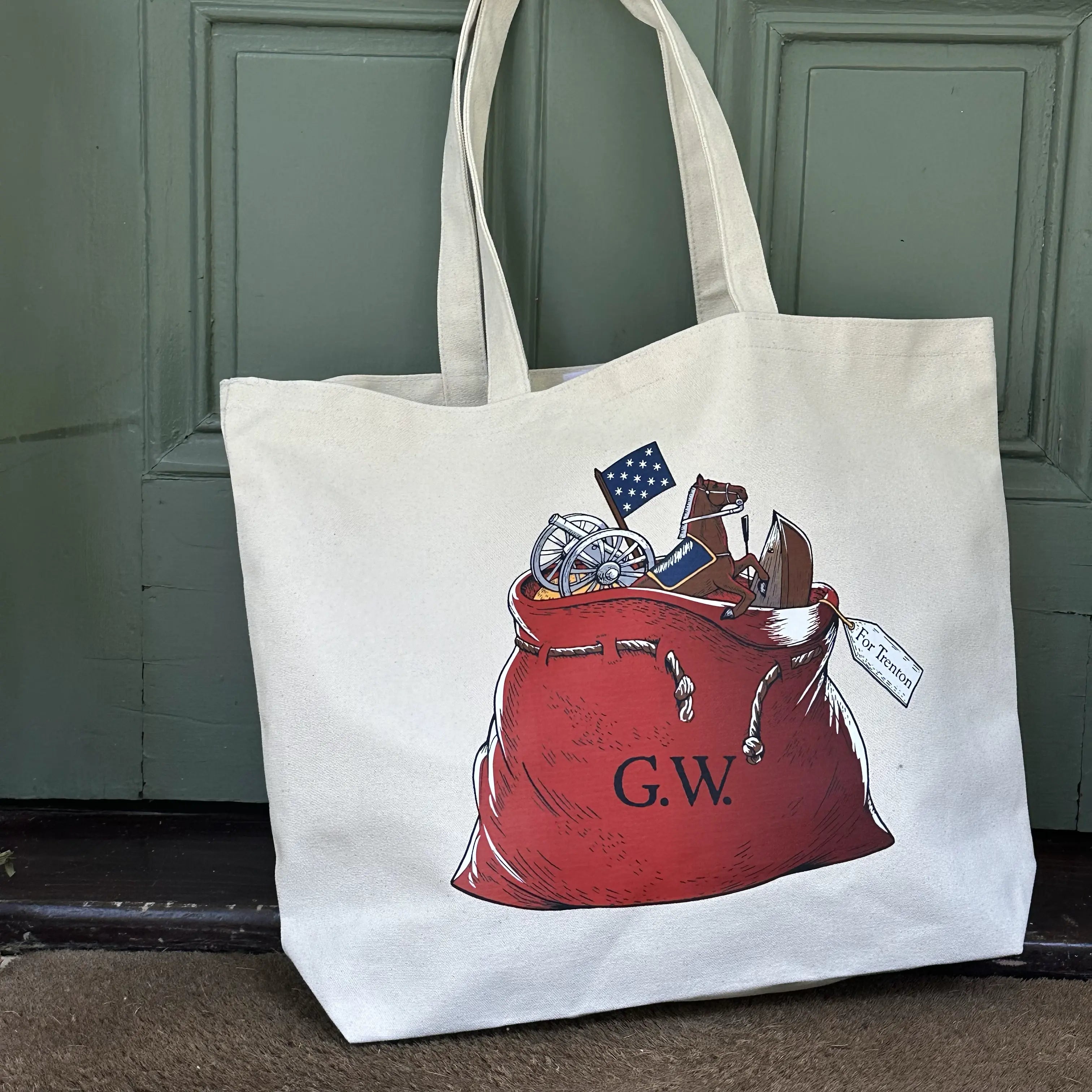 Christmas Crossing Tote Bag - George Washington from The History List store