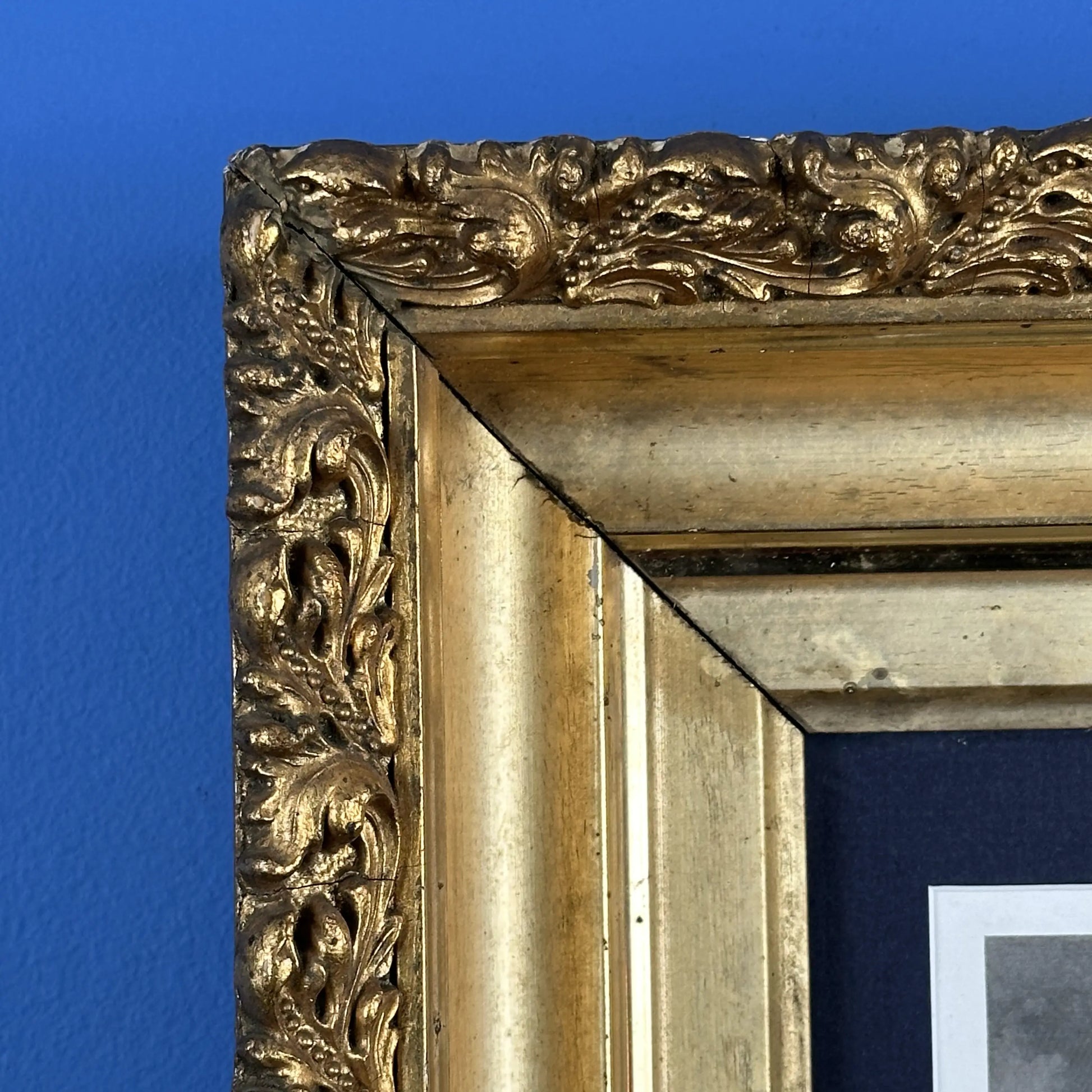 Close-up detail of Ornate gold frame — Dr. Joseph Warren -Hand-colored, from The History List Store.