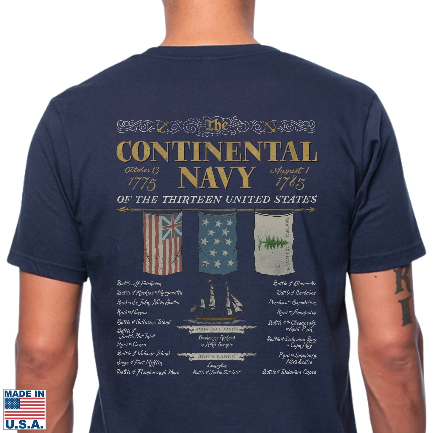 "The Continental Navy" Made in America Shirt