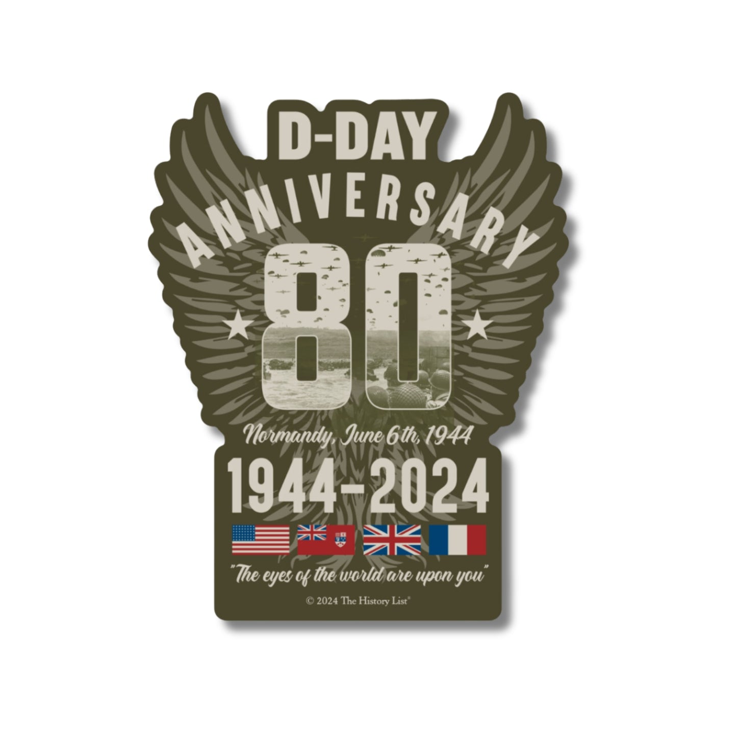 D-Day 80th Anniversary Sticker
