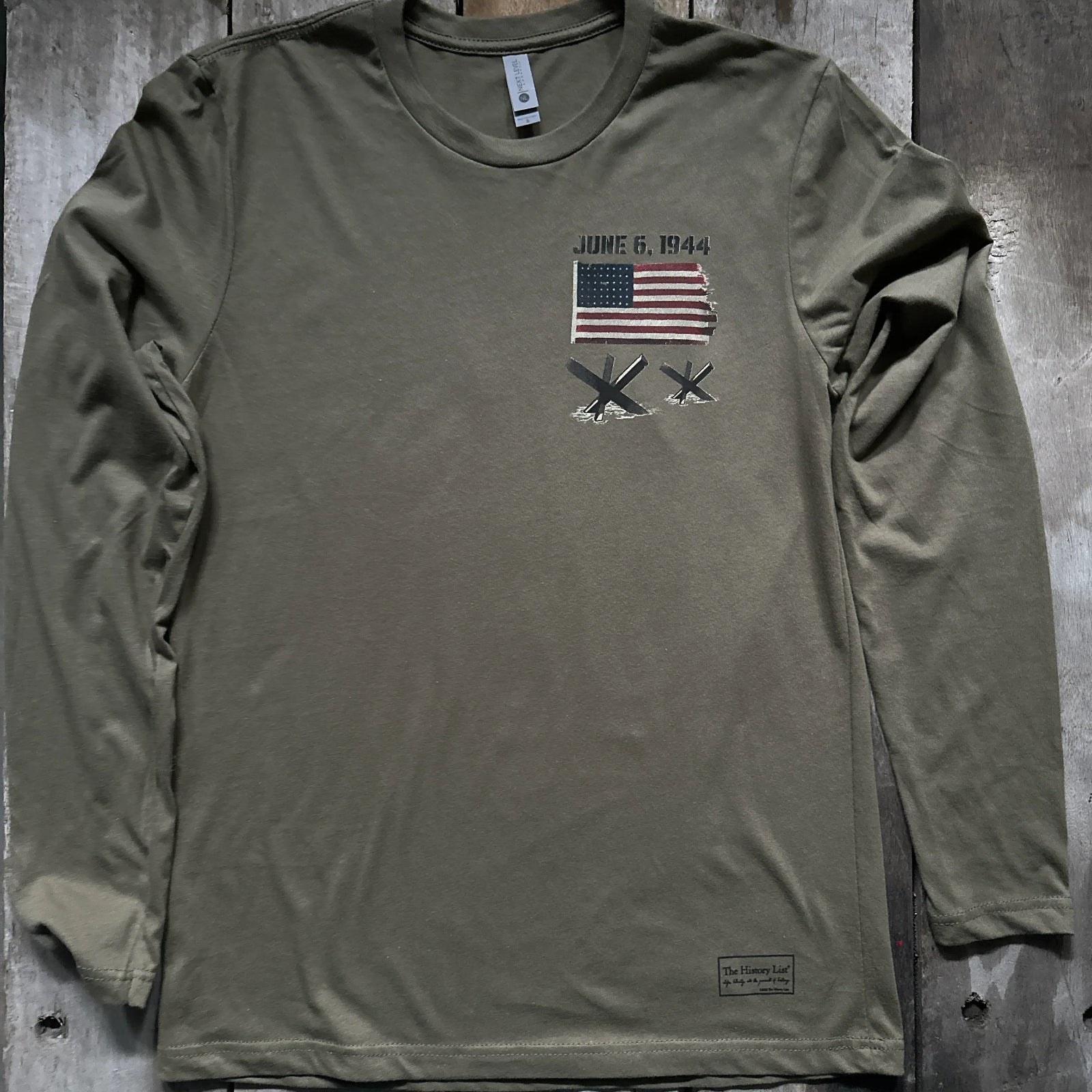 Front of D-Day Operation Overlord Long-sleeved shirt from The History List store