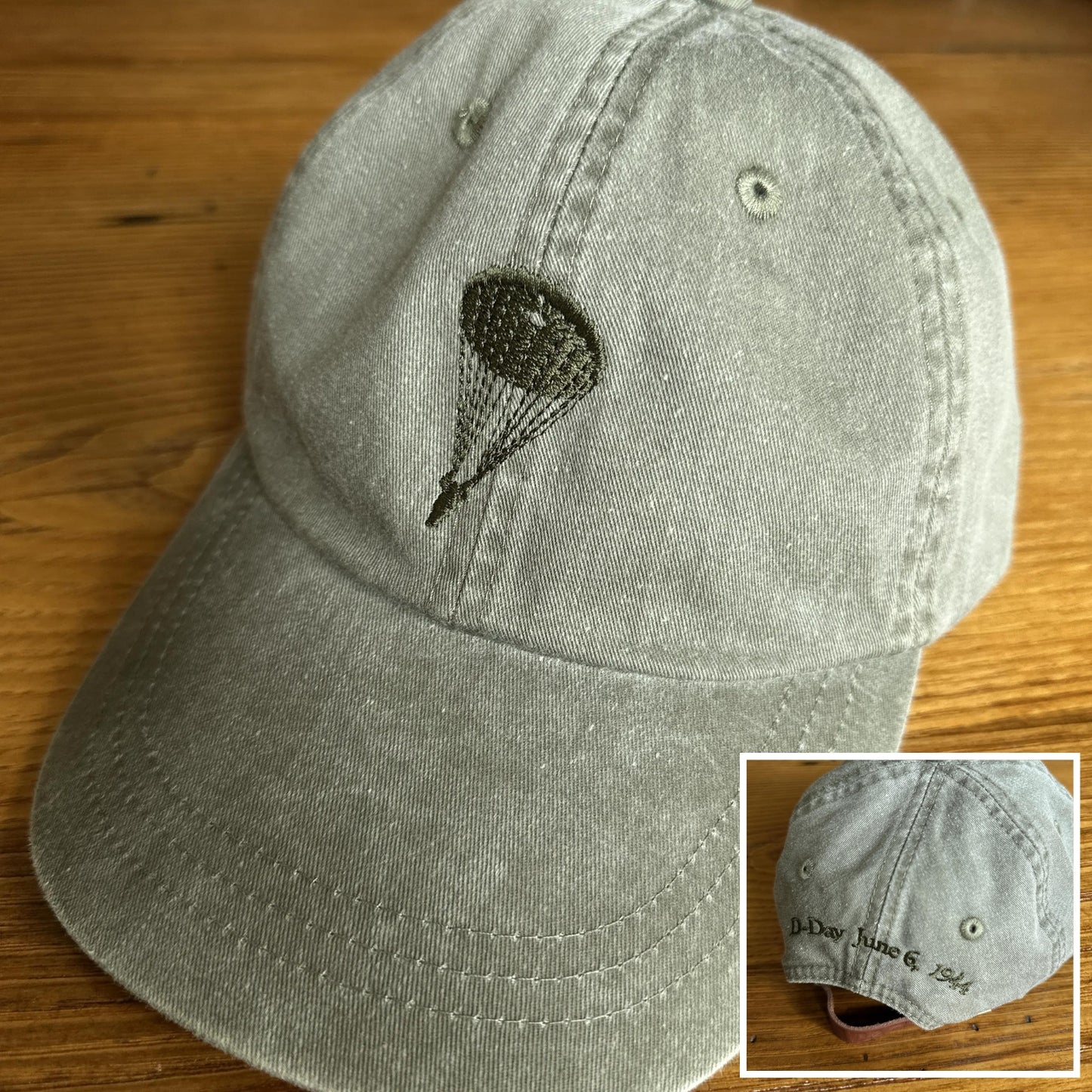 D-Day cap with WWII paratrooper