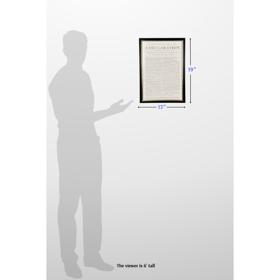 Framed "Declaration of Independence" Boston Broadside from the Printing Office of Edes & Gill in Boston