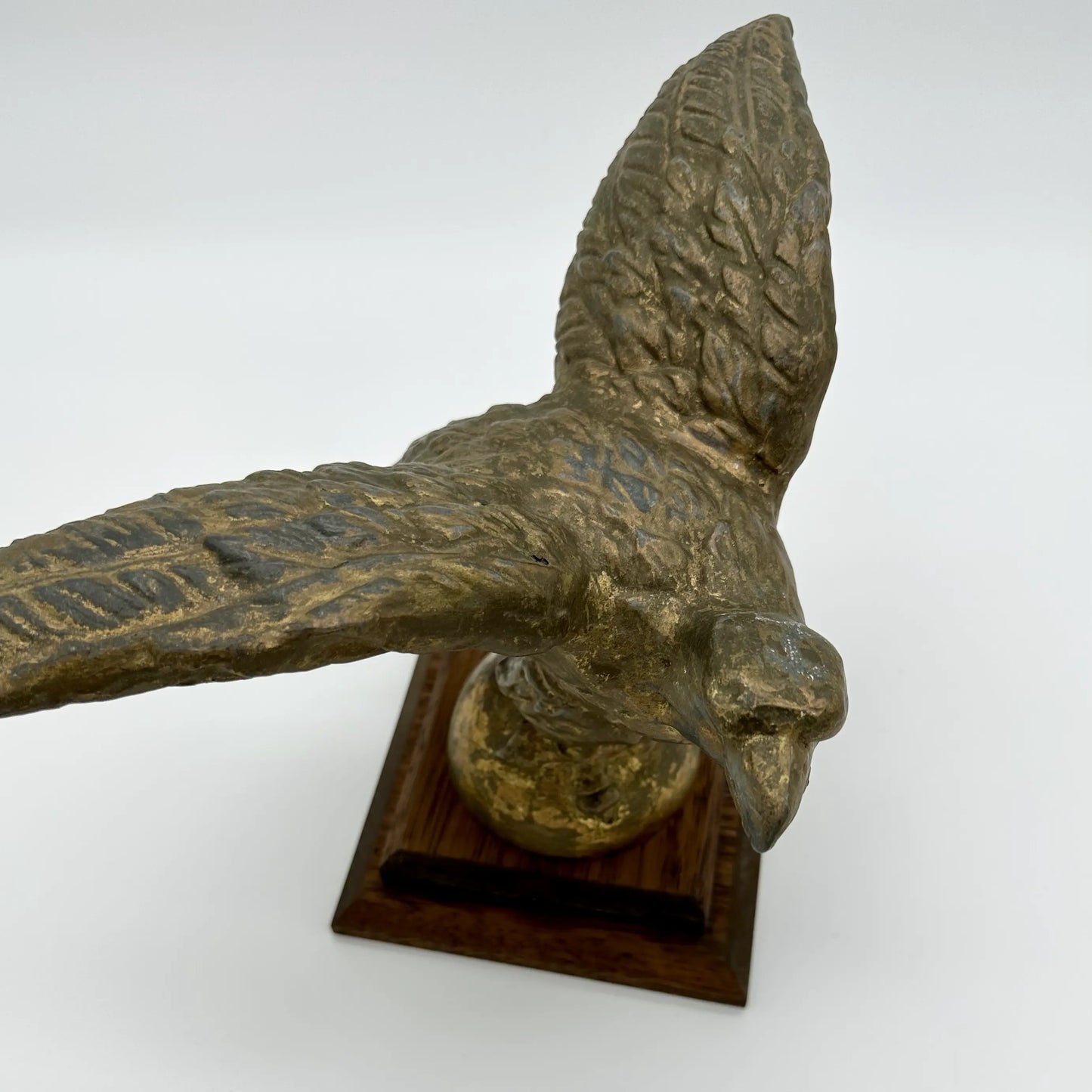 Antique eagle flagpole topper — Early 20th C.