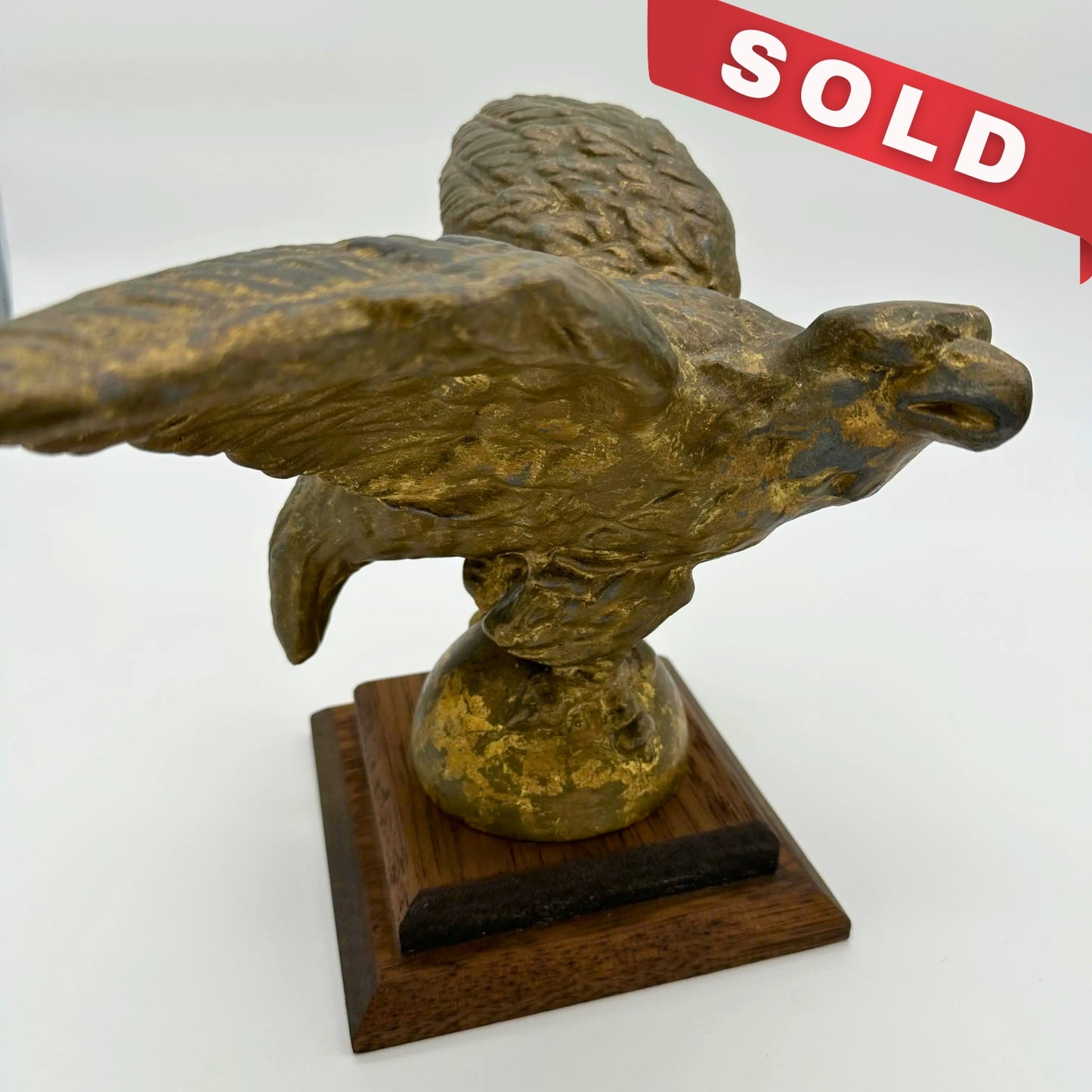 Antique eagle flagpole topper — Early 20th C.
