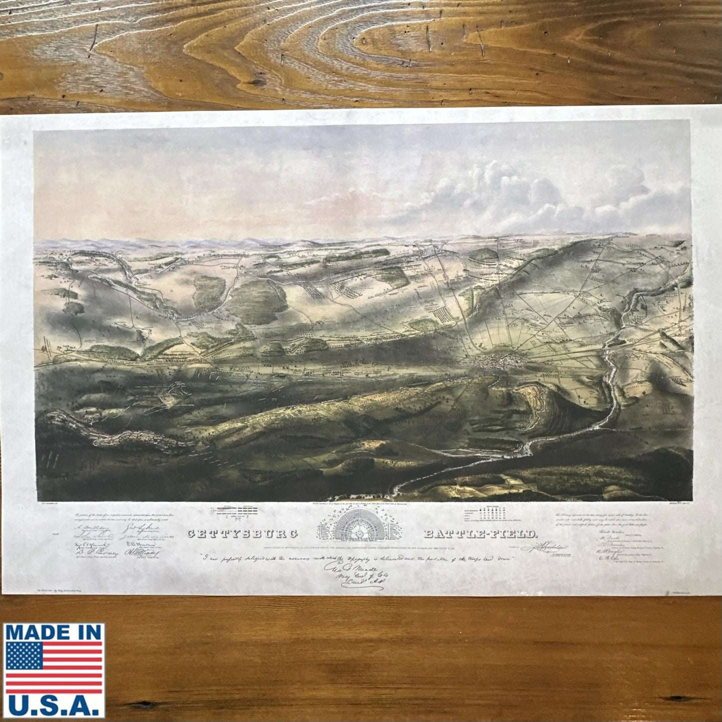 Famous Gettysburg print — In color — 24" x 36" Archival reproduction