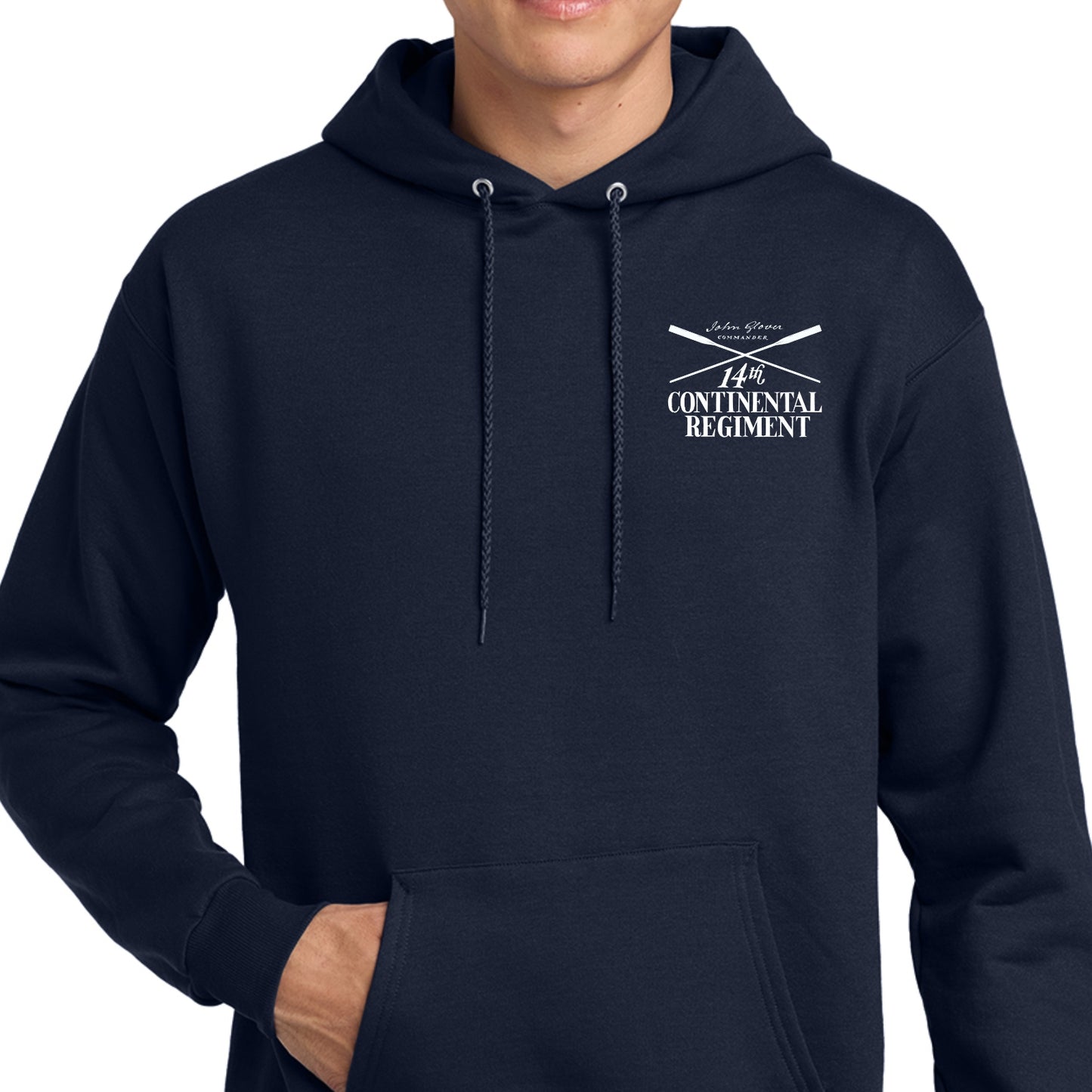 "Glover's Company — 14th Regiment" Hooded Sweatshirt