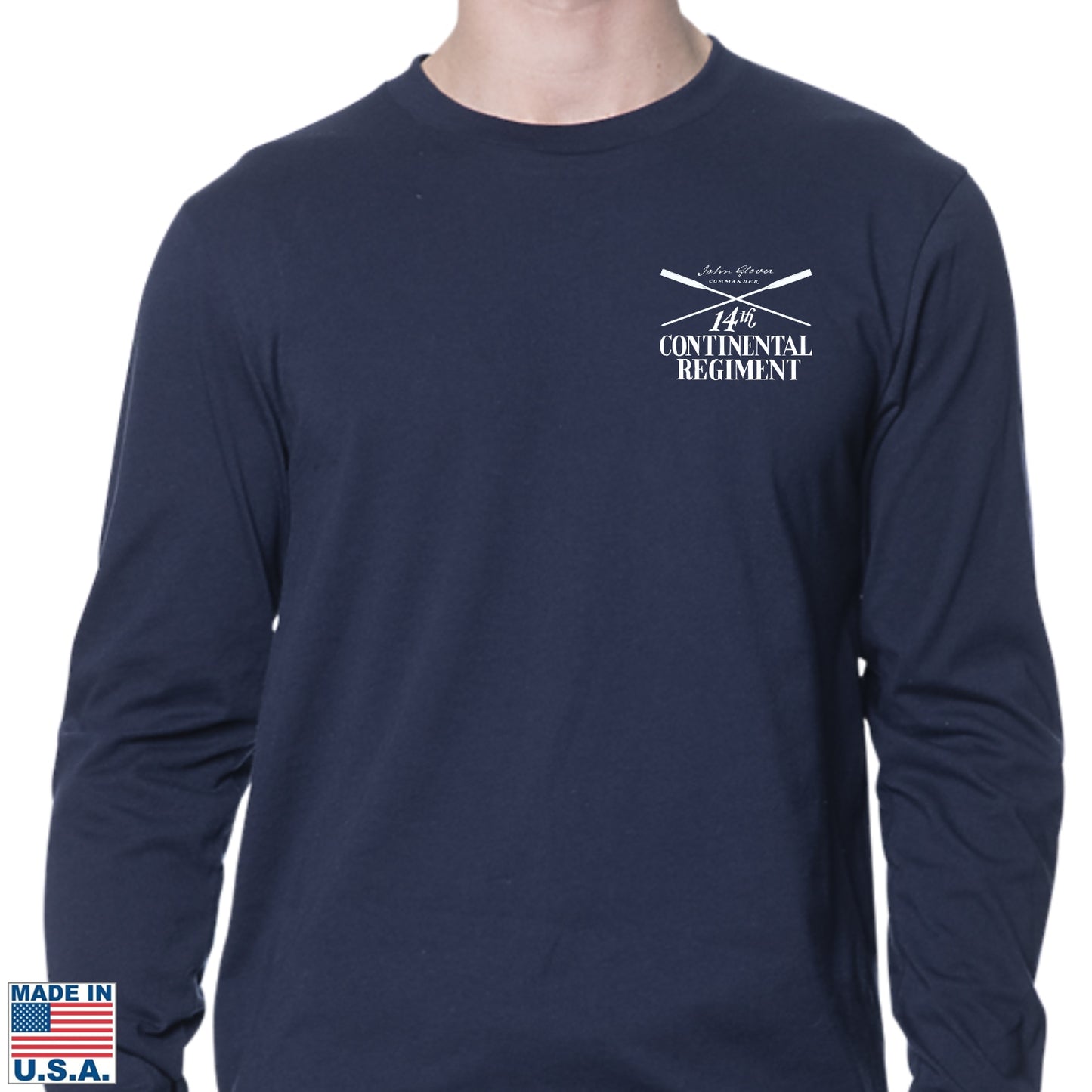 "Glover's Company — 14th Regiment" Made in America Long-sleeved Shirt