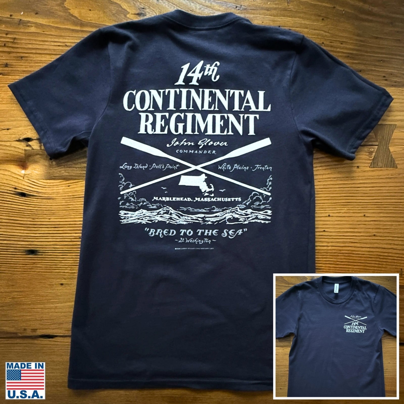 "Glover's Company — 14th Regiment" Made in America Shirt from The History List store