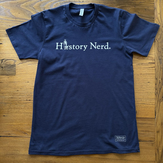 HISTORY NERD® Minute Man shirt — Made in America in Navy from The History List Store.
