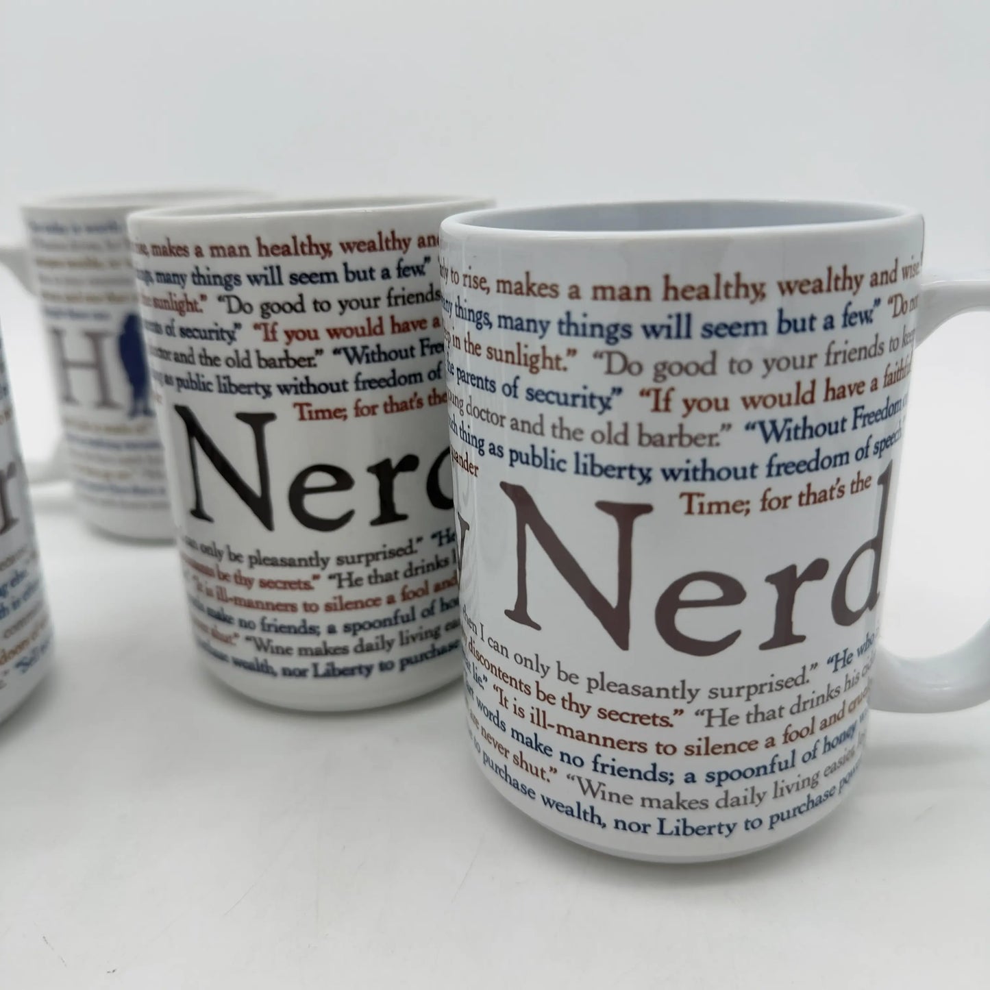 HISTORY NERD® Mug with Ben Franklin Quotes