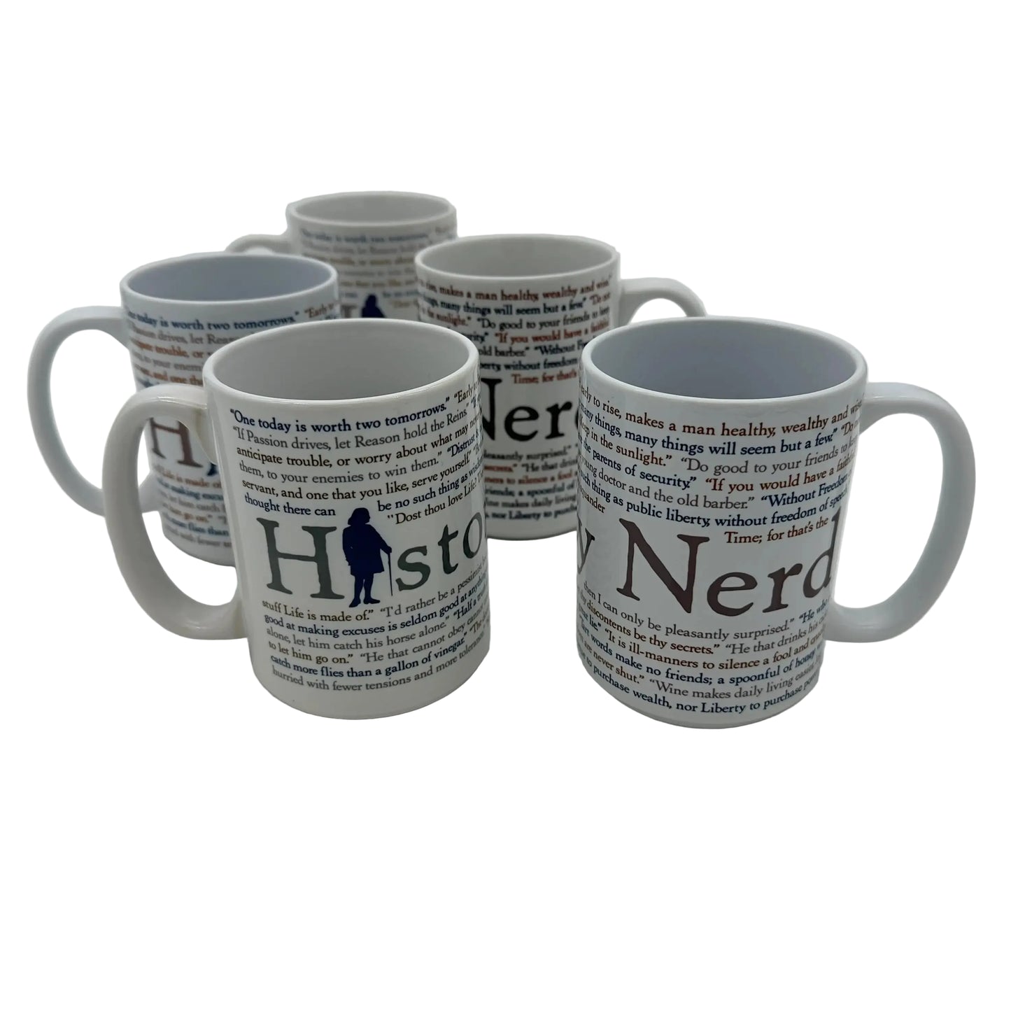 HISTORY NERD® Mug with Ben Franklin Quotes