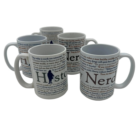 HISTORY NERD® Mug with Ben Franklin Quotes