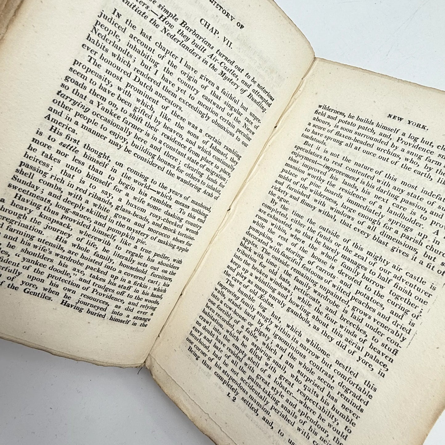 "A History of New York, From the Beginning of the World to the End of the Dutch Dynasty" — 1828