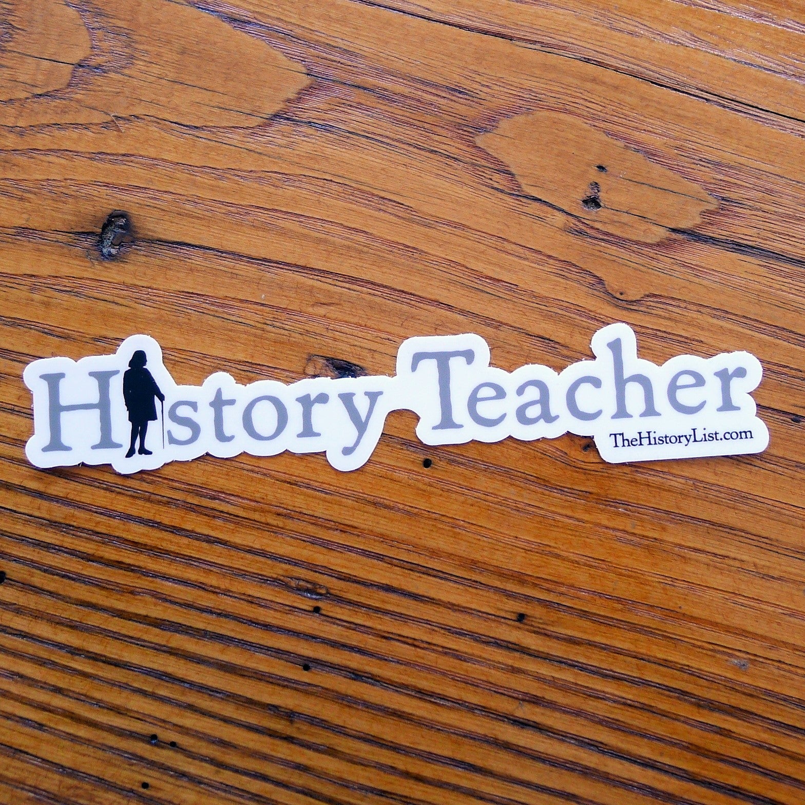 History Teacher sticker with Ben Franklin from The History List store