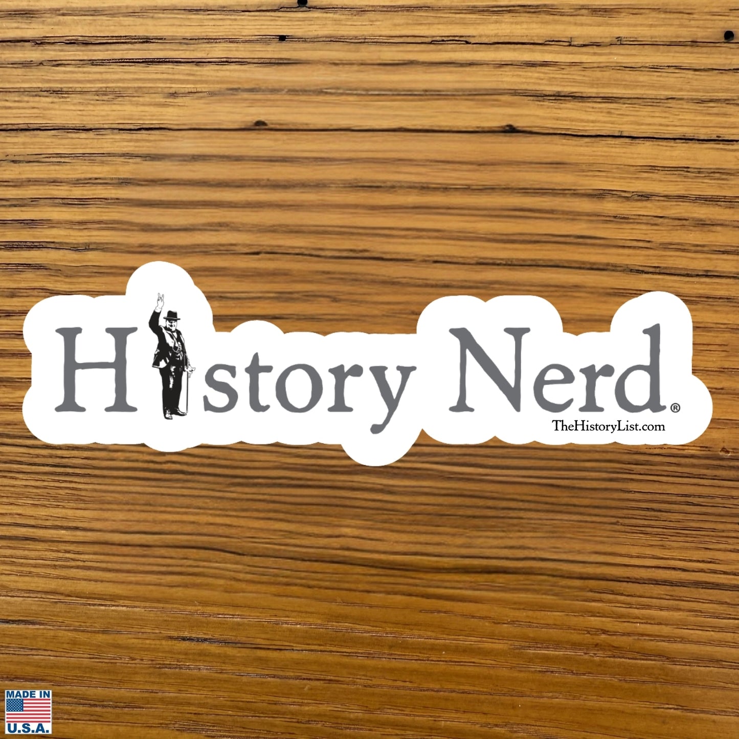 HISTORY NERD® with Winston Churchill Sticker