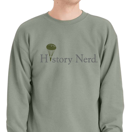 HISTORY NERD® with WWII Paratrooper Crewneck sweatshirt