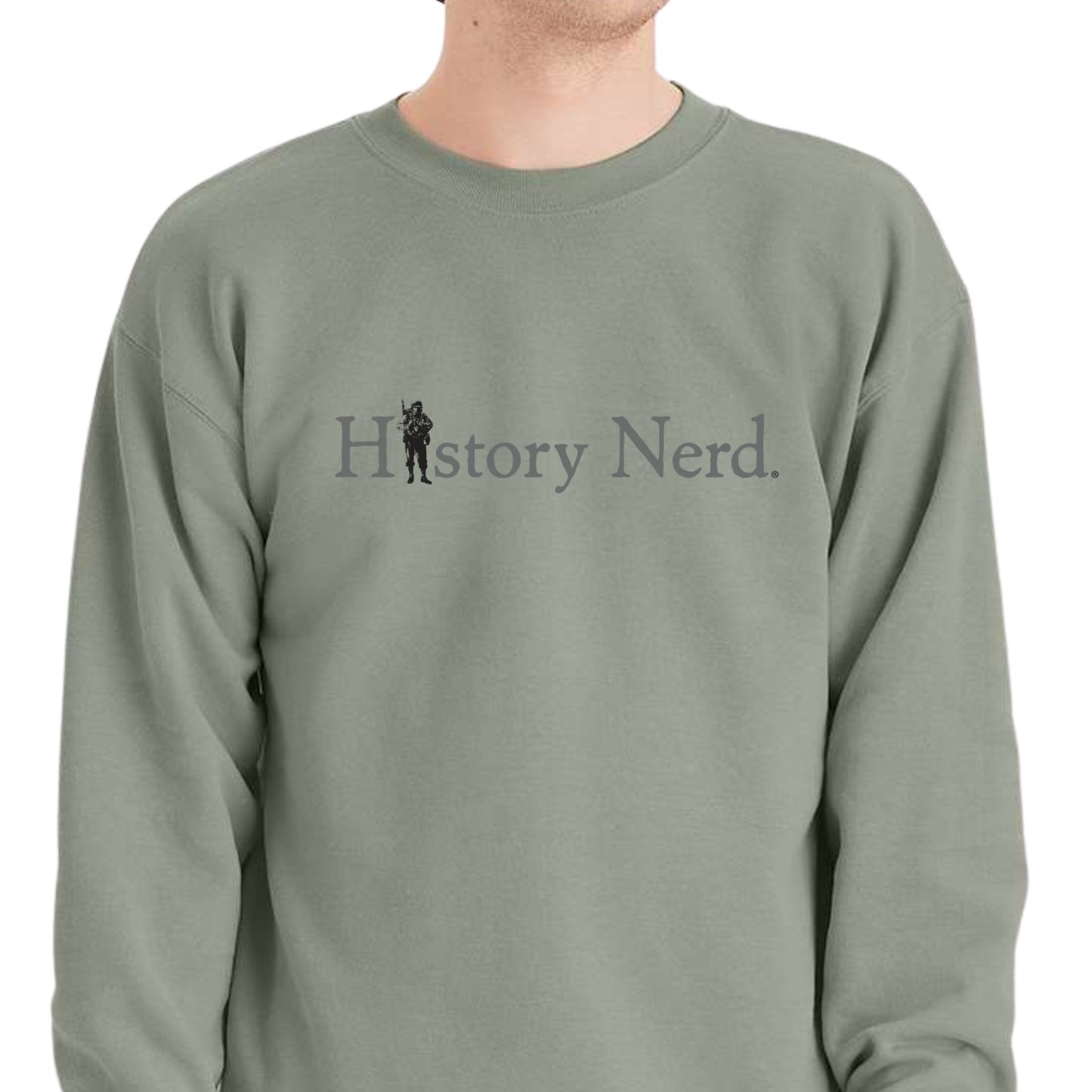 HISTORY NERD® with WWII Soldier Crewneck sweatshirt