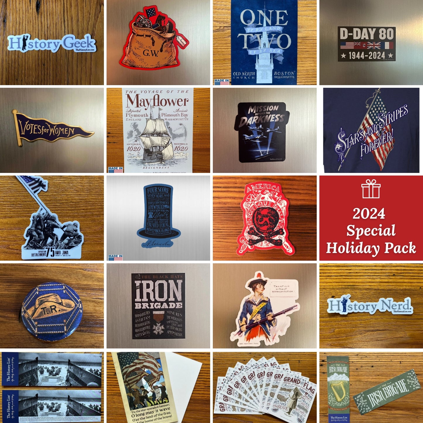 2024 Special Holiday sticker, magnet, and more pack — Valued at $75+