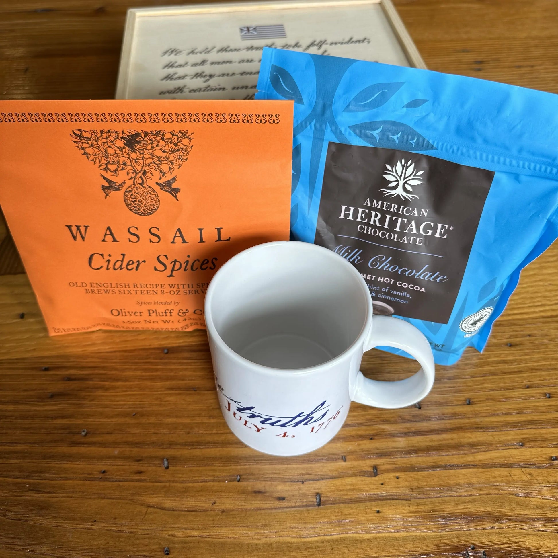 Cocoa with mug box package from The History List Store