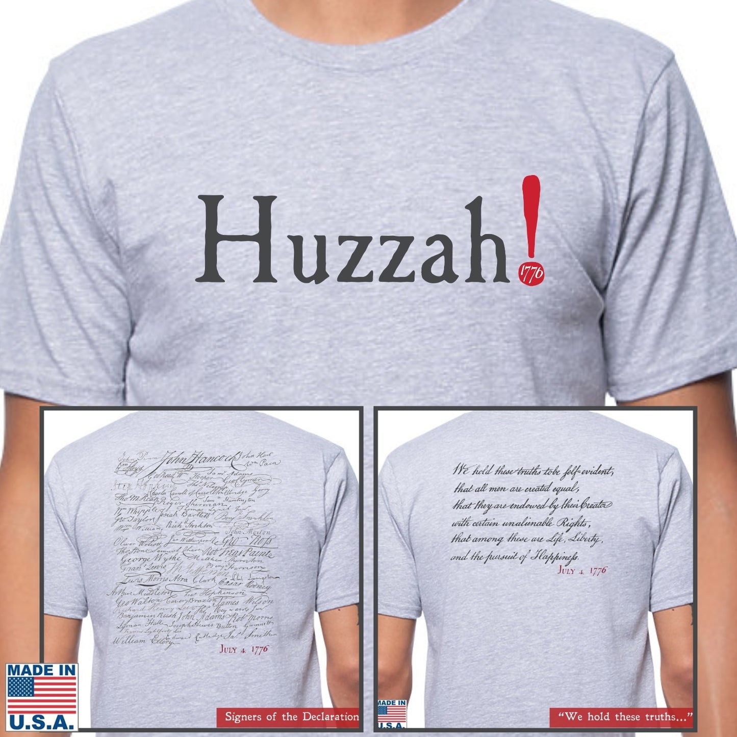 Huzzah! July 4, 1776 Shirt — Made in America