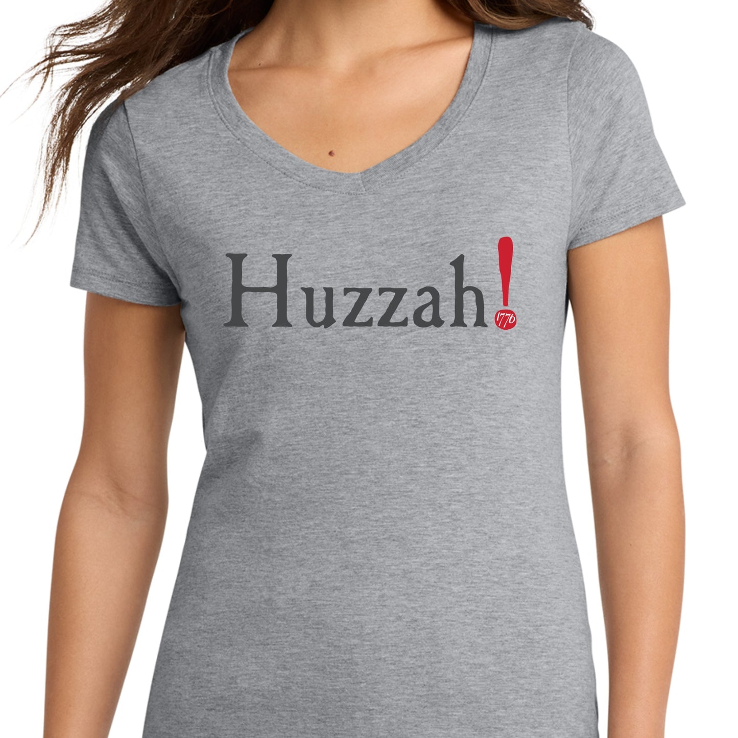 Huzzah! July 4, 1776 Women's v-neck shirt