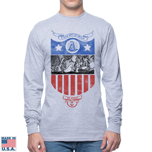 "I have not yet begun to fight!" Made in America Long-sleeved Shirt — Limited edition from The History List Store.