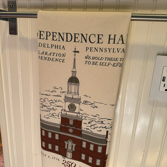 "Independence Hall" 250th Tea Towel — Made in America