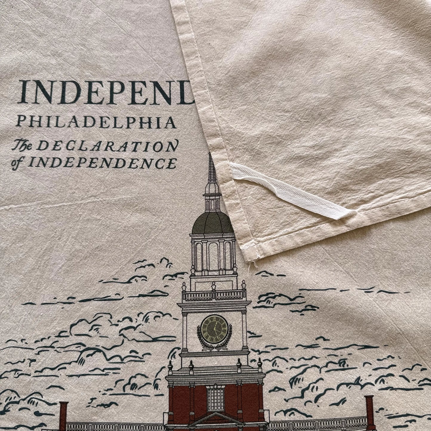"Independence Hall" 250th Tea Towel — Made in America