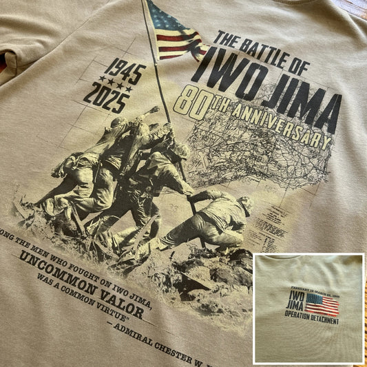 Close-up of Flag raising on Mount Suribachi - 80th Anniversary of the Battle of Iwo Jima from The History List store