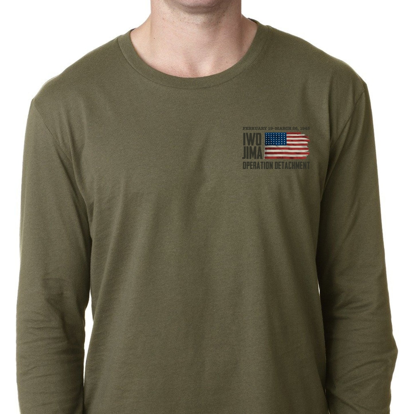 Flag raising on Mount Suribachi - 80th Anniversary of the Battle of Iwo Jima Long-sleeved shirt