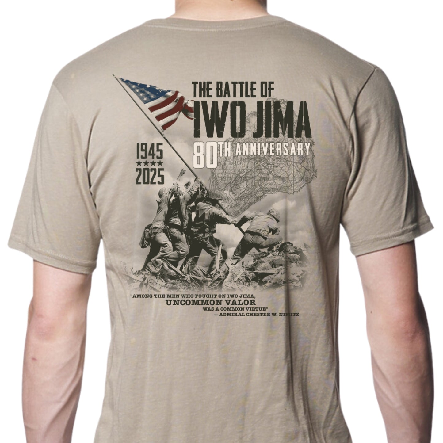 Flag raising on Mount Suribachi - 80th Anniversary of the Battle of Iwo Jima Made in America Shirt