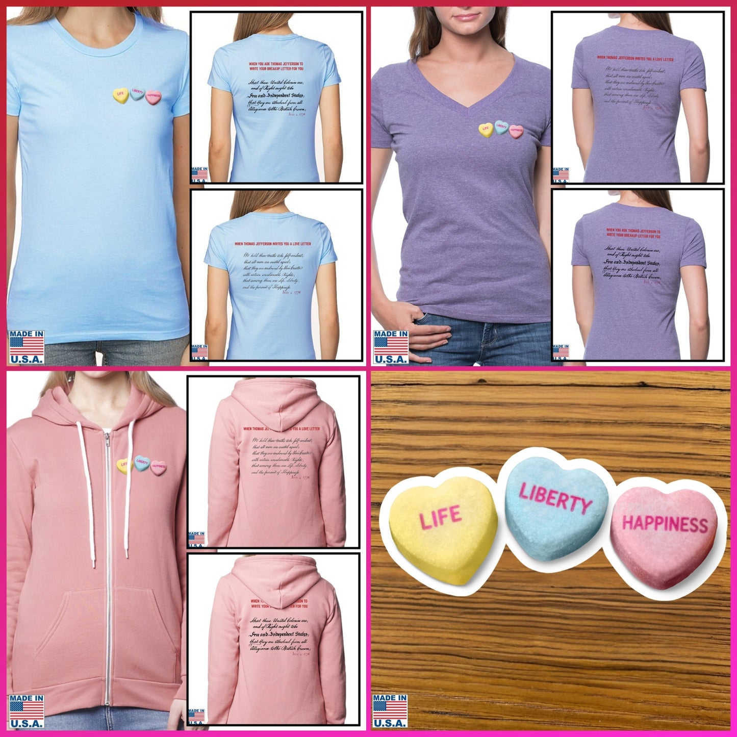 Thomas Jefferson “Love Letter” - “Breakup Letter” Made in America Shirt  — Limited edition