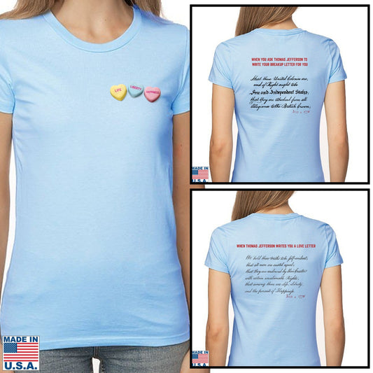 Thomas Jefferson “Love Letter” - “Breakup Letter” Made in America Shirt  — Limited edition