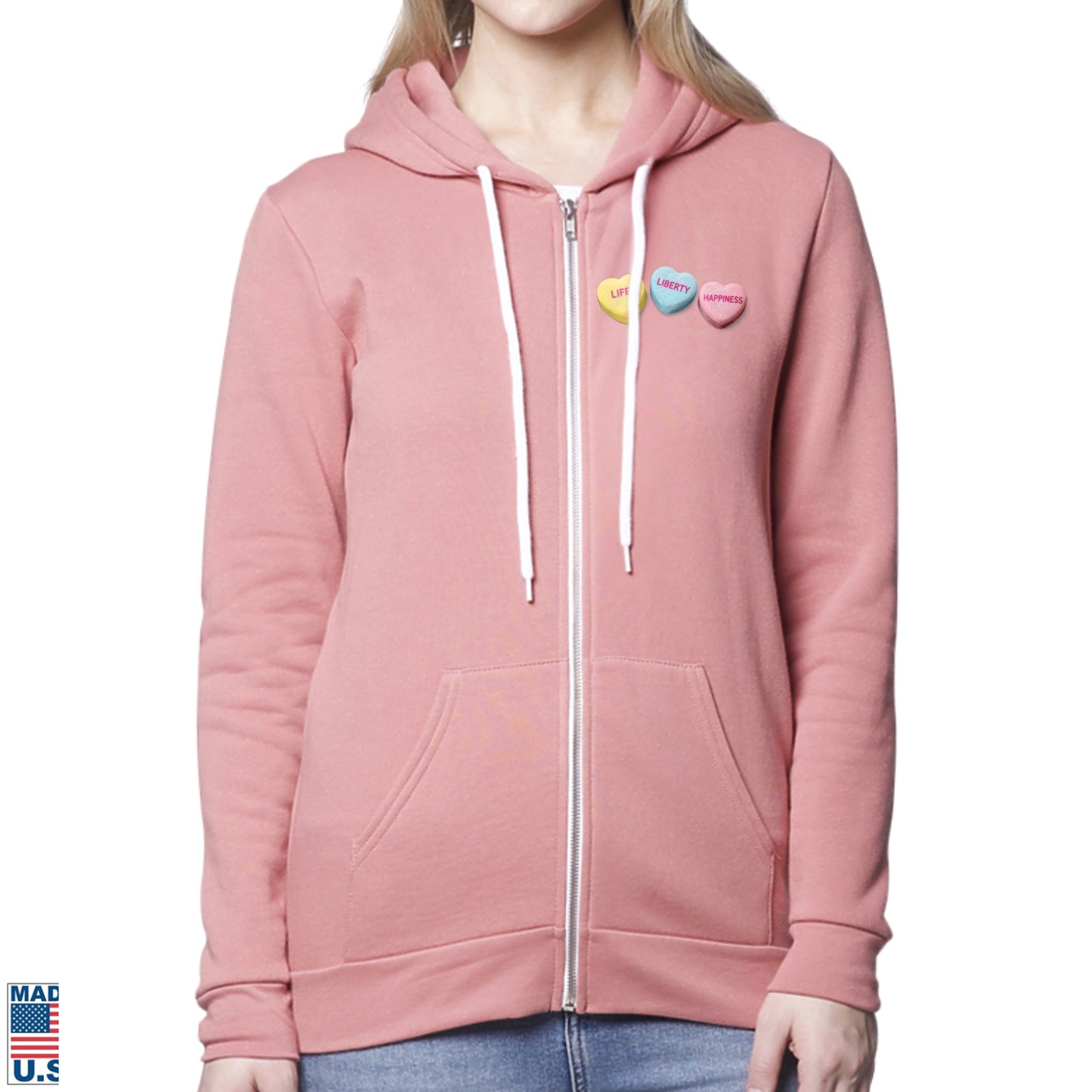 Thomas Jefferson “Love Letter” - “Breakup Letter” Made in America Zip Hoodie  — Limited edition