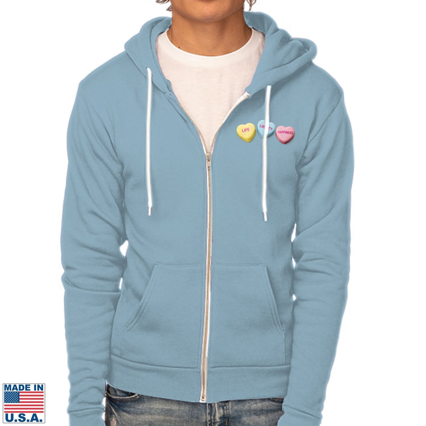 Thomas Jefferson “Love Letter” - “Breakup Letter” Made in America Zip Hoodie  — Limited edition