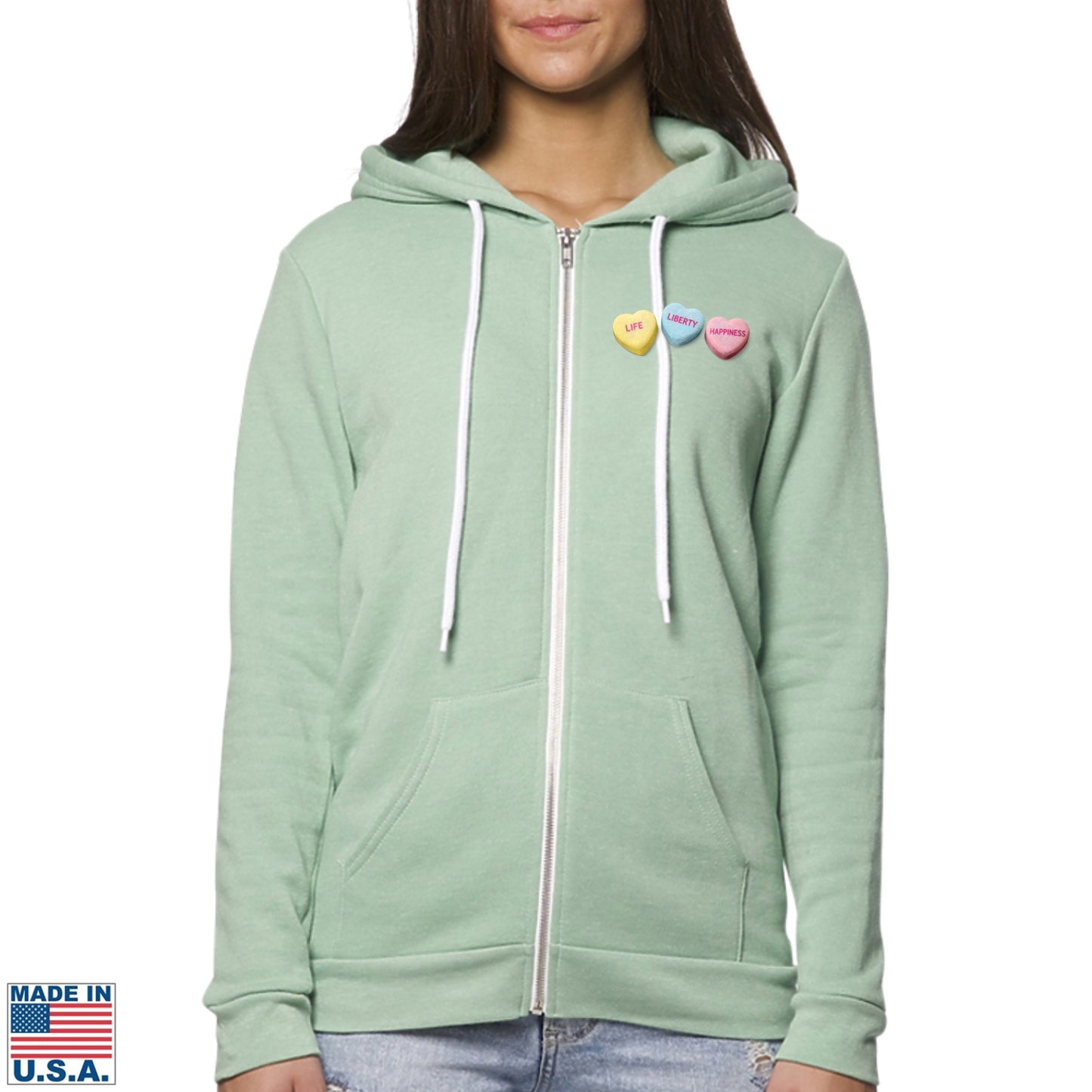 Thomas Jefferson “Love Letter” - “Breakup Letter” Made in America Zip Hoodie  — Limited edition