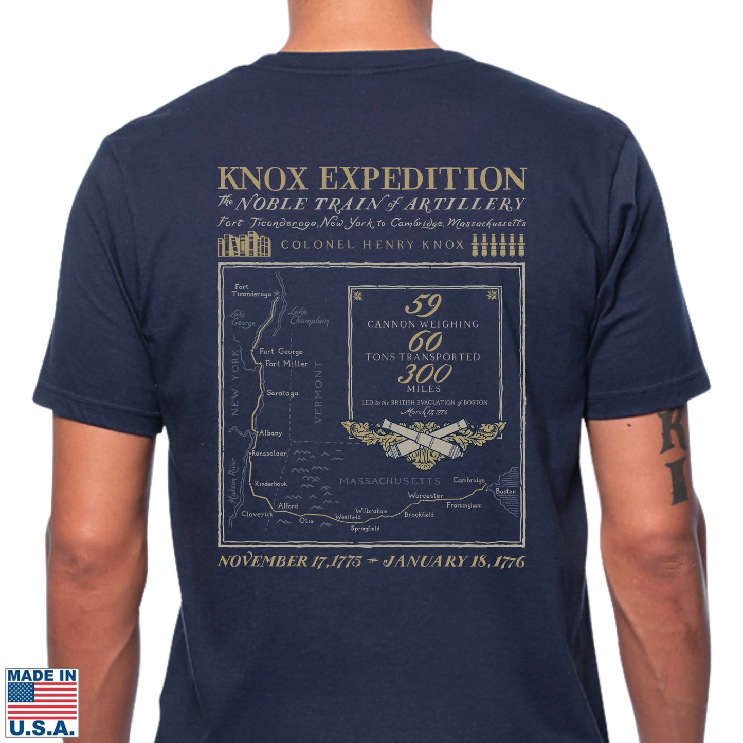 Henry Knox's Noble Train of Artillery Shirt — Made in America