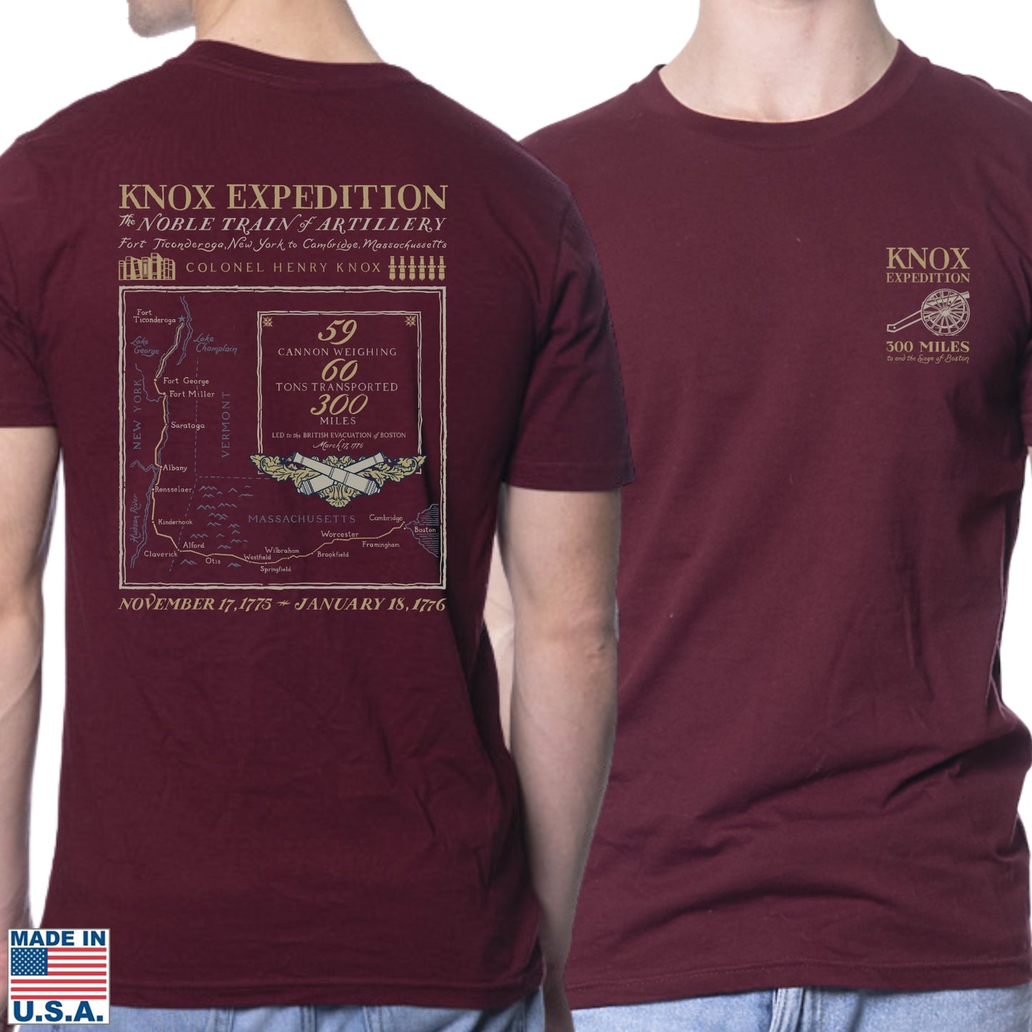 Henry Knox's Noble Train of Artillery Shirt — Made in America