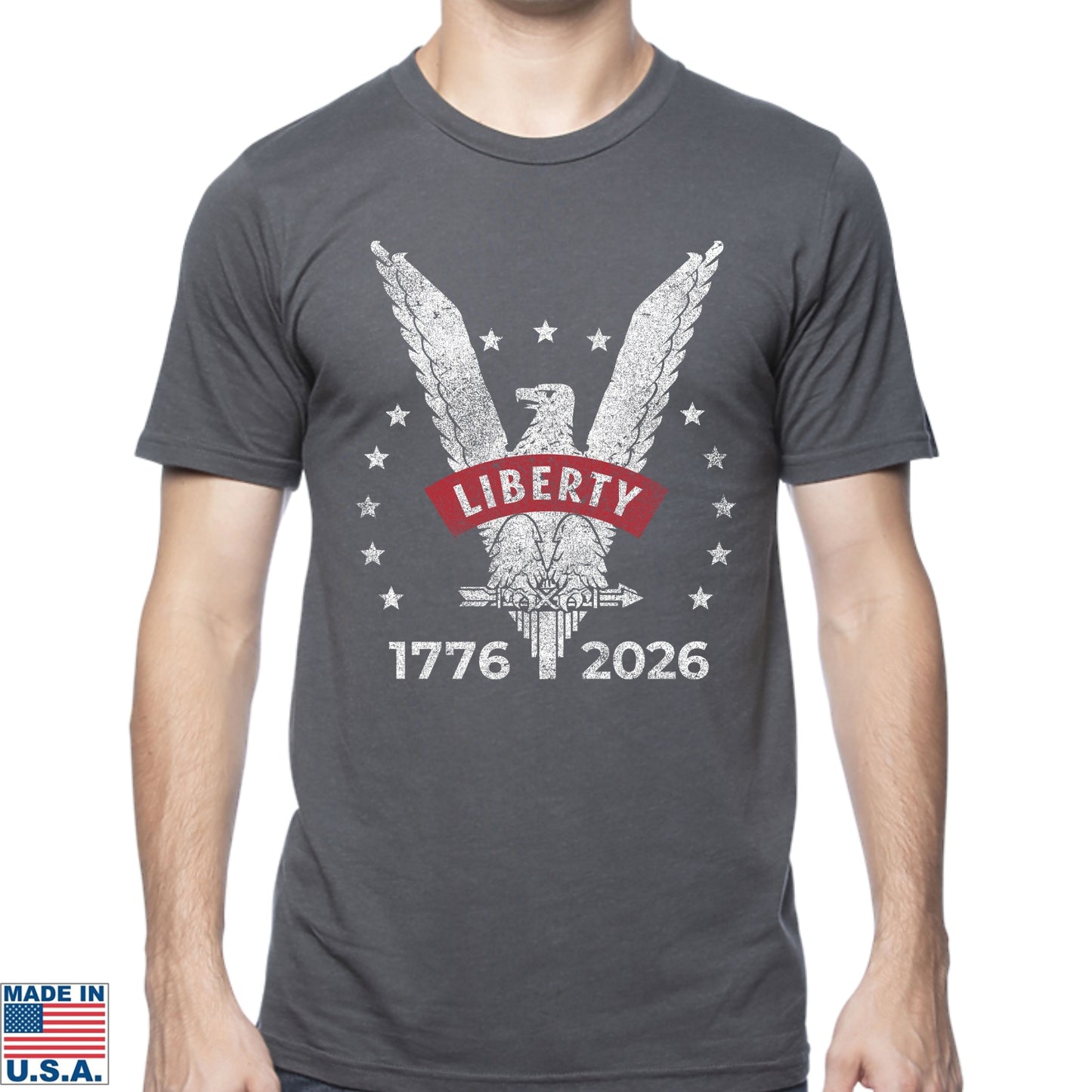 Liberty Eagle Shirt — 1776 - 2026  — Made in America