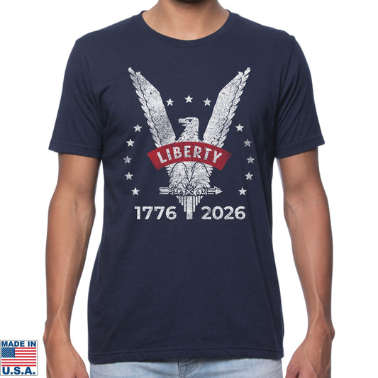 Liberty Eagle Shirt — 1776 - 2026  — Made in America