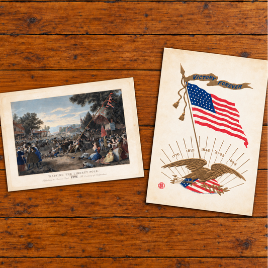 Archival Prints for 2026 Holiday — Liberty Pole and Victory Forever from The History List store