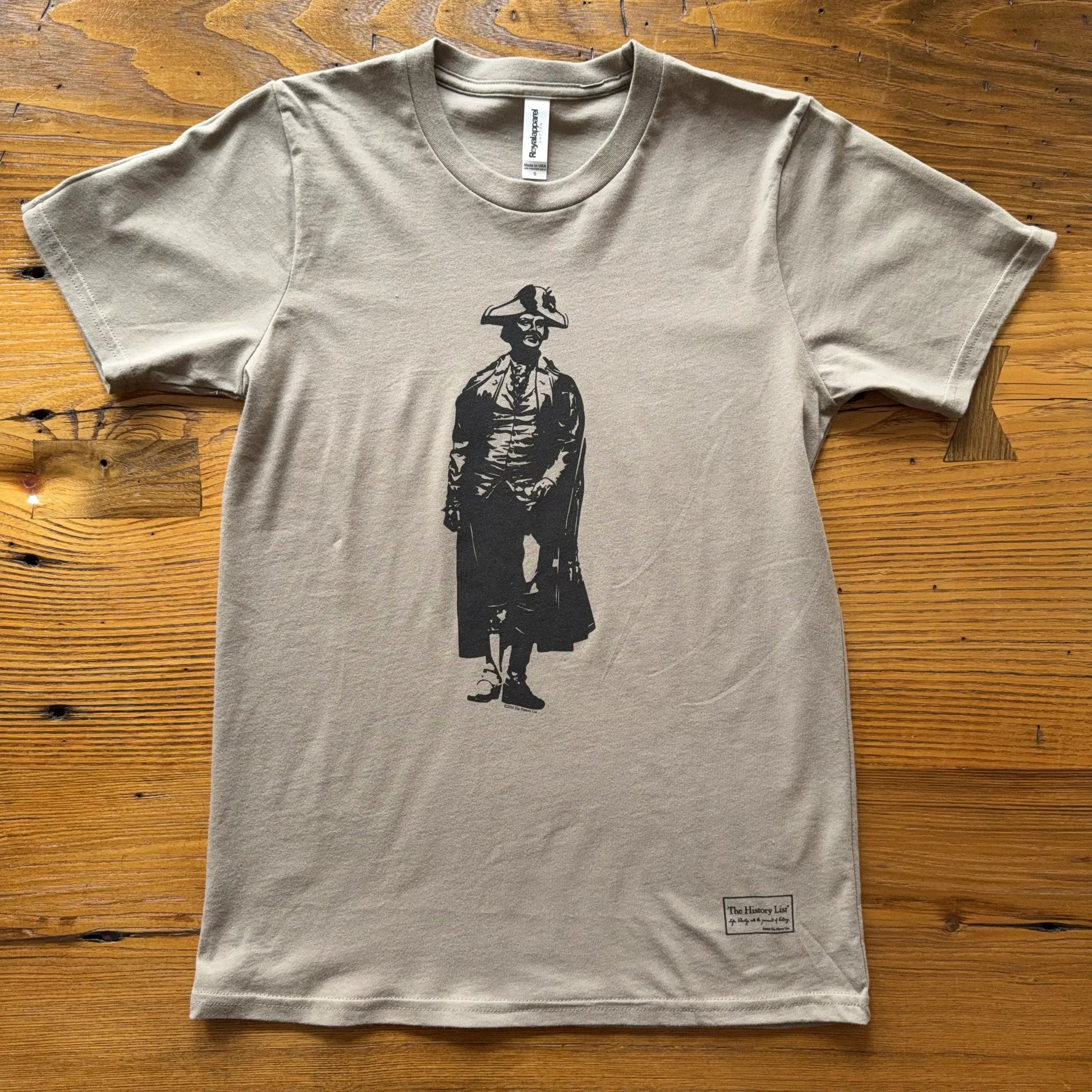  Nathanael Greene "We fight!" shirt — Made in America in Coyote Brown from The History List Store.
