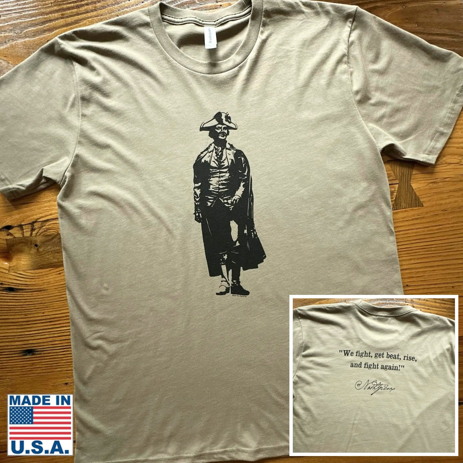Nathanael Greene "We fight!" shirt — Made in America from The History List Store.