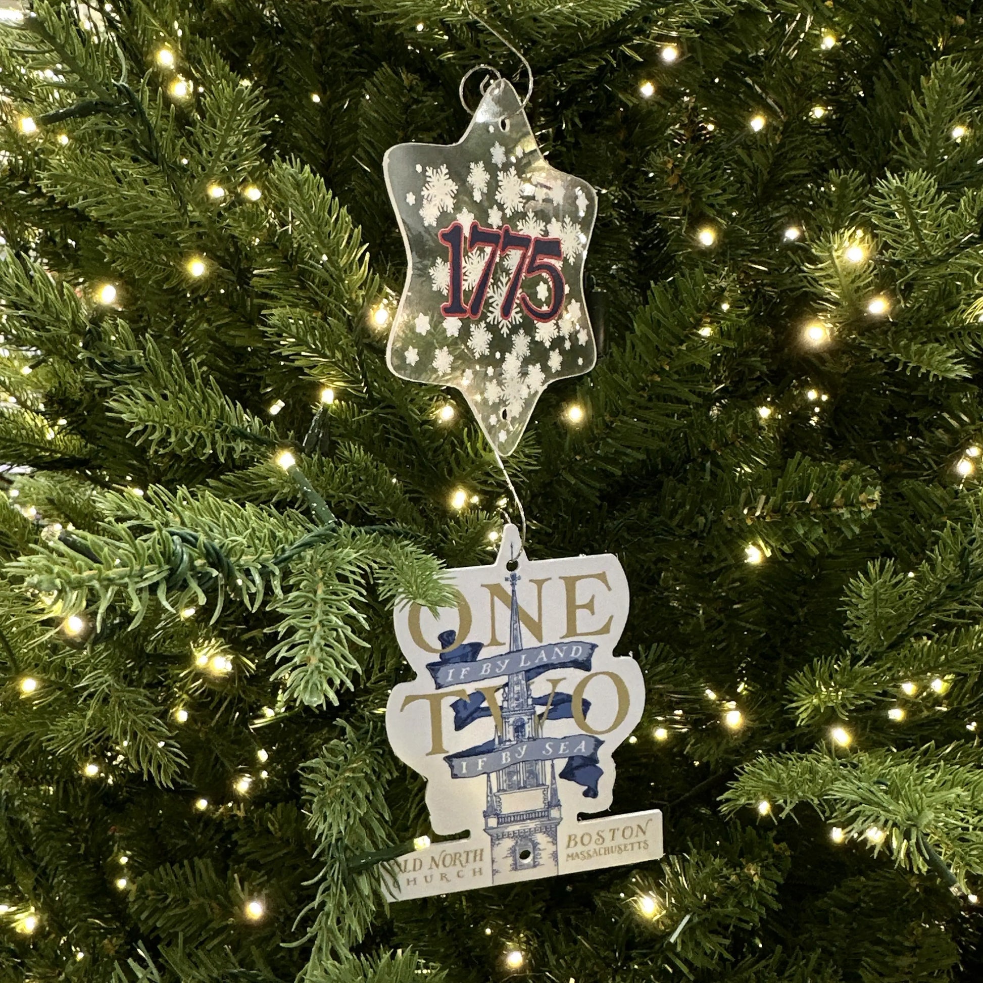 Picture of 250th anniversary "One if by Land" Ornament — Made in America from The History List store