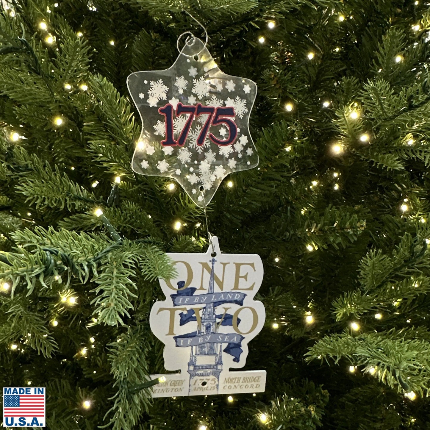 250th anniversary "One if by Land" Ornament — Made in America from The History List store