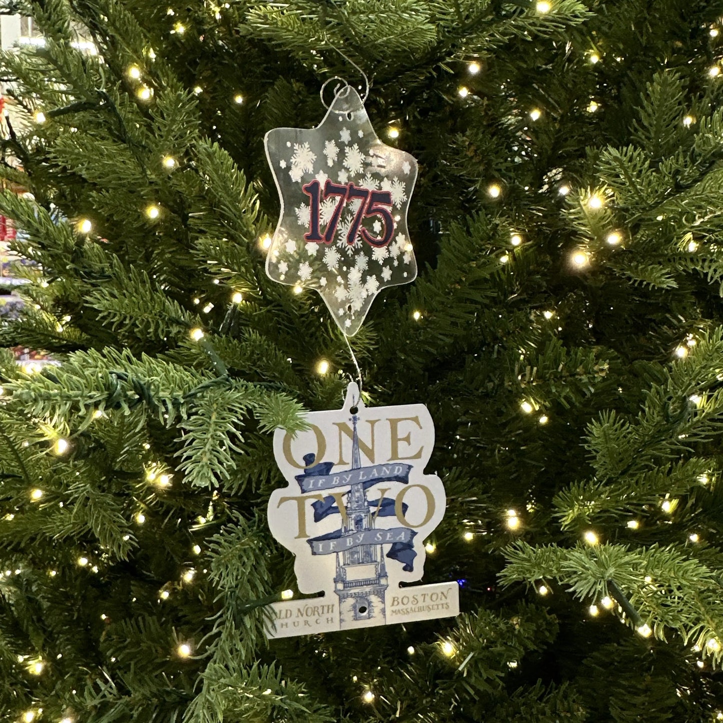 250th anniversary "One if by Land" Ornament — Made in America from The History List store on a tree